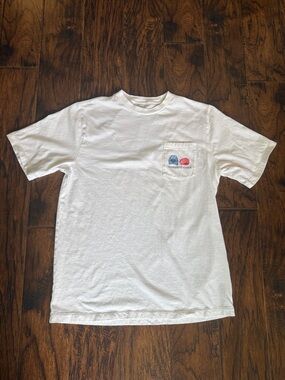Vineyard Vines Baseball White Short Sleeve Pocket Tee, size boys XL